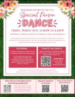 Special Person Dance Woodward March 10 flyer