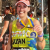 Susan Mahoney fundraising photo for marathon