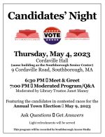 Candidates' night flyer