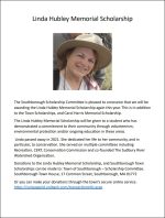 Linda Hubley Memorial Scholarship flyer