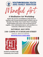 Mindful Art Workshop flyer