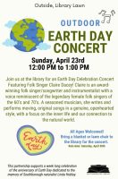 Outdoor Earth Day Concert flyer
