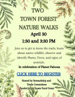 Town Forest Nature Walks flyer