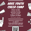 ARHS Cheer Camp flyer