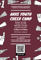 ARHS Cheer Camp flyer