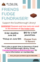 Friends Fudge Fundraiser flyer
