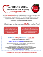 Red Apple donations flyer