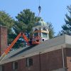 Separating the cupola from the building (photo by Beth Melo)