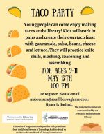 Taco Party flyer