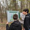 Troop 92 installing map board (contributed)