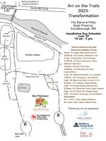 Art on the Trails Installation Schedule Map