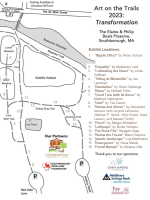 Art on Trails map with exhibits by location