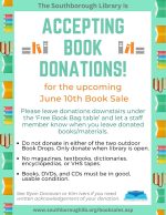 Book donations flyer