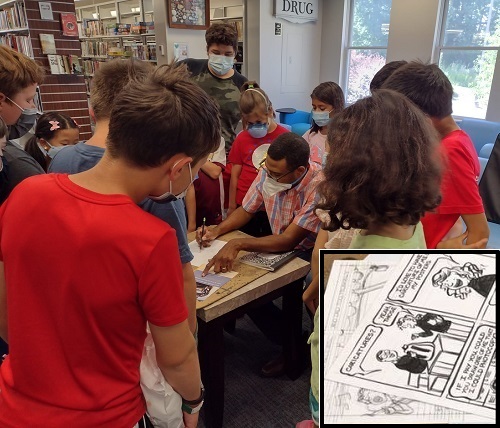 Jonathon Todd comics academy 2022 (edited from Library Facebook posts)