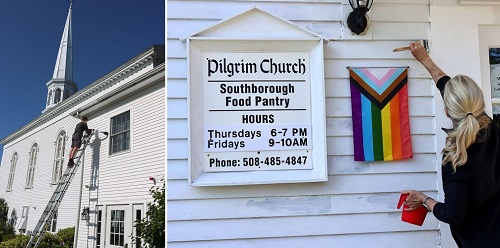 Volunteers repaint Pilgrim Church (contributed photos)