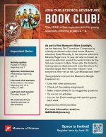Science Adventures Book Club flyer