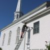 Volunteers repaint Pilgrim Church (contributed photos)