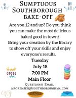 Bake-Off flyer