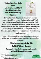 Virtual Talk with Lindsay-Jean Hard flyer