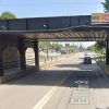 Railroad bridge over East Main St Westborough - eastbound