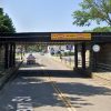 Railroad bridge over East Main St Westborough - westbound