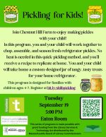 Pickling for Kids flyer