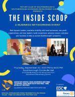 Rotary & EDC's The Inside Scoop flyer