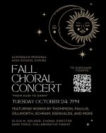 Fall Choral Concert flyer