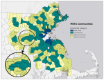 MBTA Communities map with zoom in on Southborough and surrounding towns