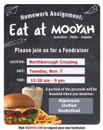 Mooyah Fundraiser Unified Basketball 2023