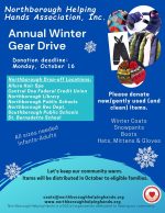 NHH Winter Gear Drive flyer