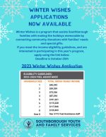 Winter Wishes Application flyer