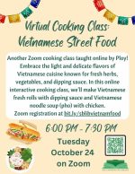 virtual vietnamese cooking flyer