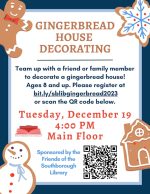 Library Gingerbread Houses flyer