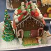 Gingerbread houses from workshops in prior years (photos edited from Facebook posts)