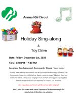 Girl Scout Sing-along flyer 2023