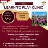 Girls Lacrosse Learn to Play Clinic flyer