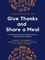 Interfaith Thanksgiving Potluck flyer