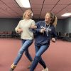Alex Nodiff rehearses with Director (and sister) Tiffany Steinke