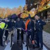 SPD officers with the Bicycle Witches from Facebook post