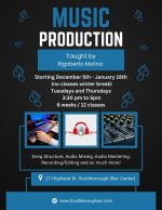 music production class flyer
