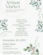 updated Artisan Market Flyer