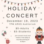 ARHS Holiday concert flyer
