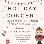 ARHS Holiday concert flyer