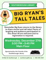 Big Ryan's Tall Tales flyer