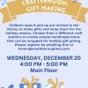 Crafternoon gift making flyer