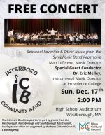 ICB Winter Concert flyer