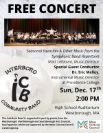 ICB Winter Concert flyer