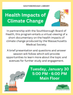 Health Impacts of Climate Change Flyer