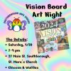 Vision Board Art Night flyer
